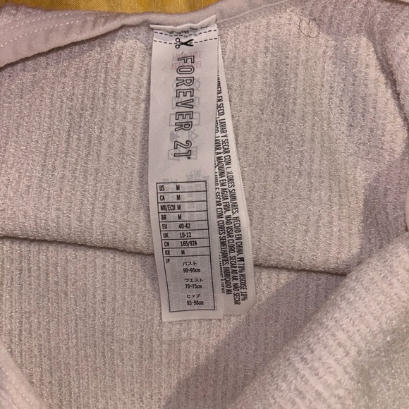 White Ribbed Women's Tanktop - Picture 3 of 3